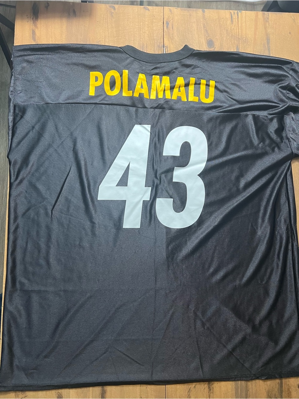 NFL Men's Black Pittsburgh Steelers Polamalu #43 Jersey